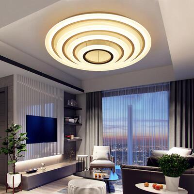全光谱圆形客厅灯吸顶灯简约现代大气大厅圆顶主灯房间主卧室灯具