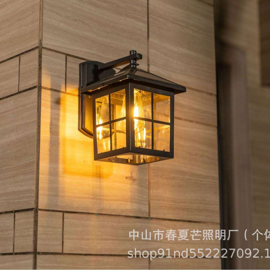 户外太阳能壁灯防水阳台灯别墅楼梯大门过道室外庭院壁灯