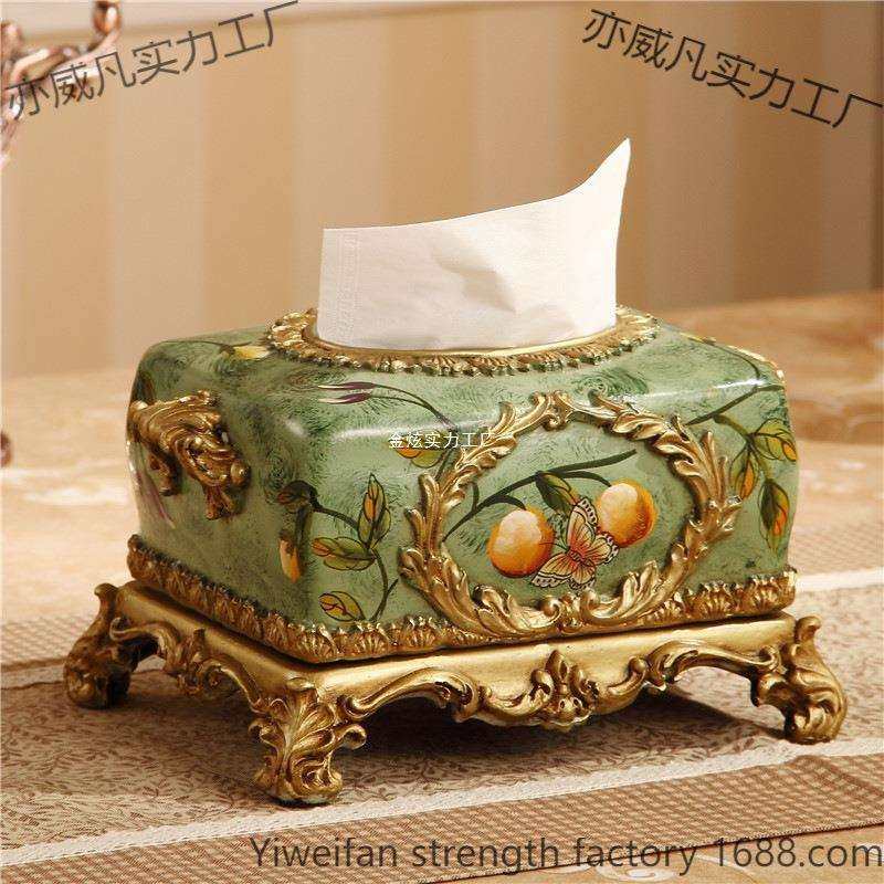 树脂盒抽纸盒复古餐巾纸巾盒美式欧式家居饰品摆件客厅桌面收纳盒,农机/农具/农膜,播种栽苗器/地膜机,淘宝优惠券,粉丝福利购,淘宝优惠卷