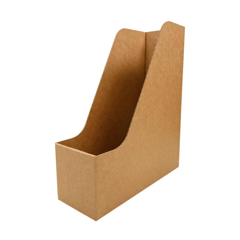 办公室纸质文件盒桌面置物架立式纸盒书立盒书本收纳档案资料书架