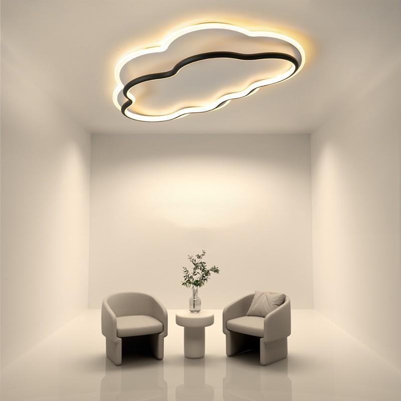 卧室灯简约现代led吸顶灯大气家用极简书房主卧创意云朵吸顶灯具