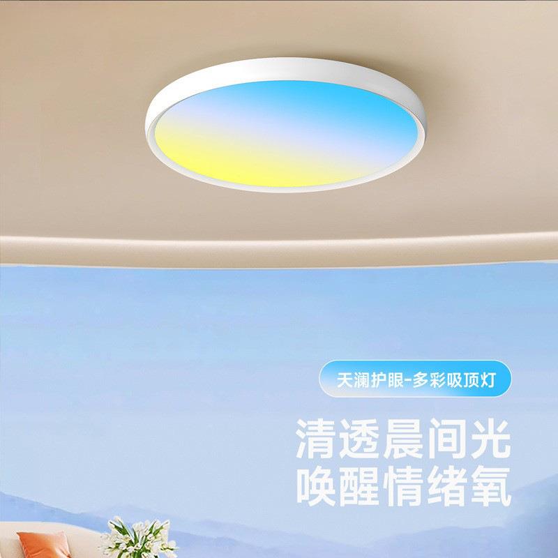 Sky天澜光全光谱色域动态护眼书房多彩色天境灯卧室晴空吸顶灯具