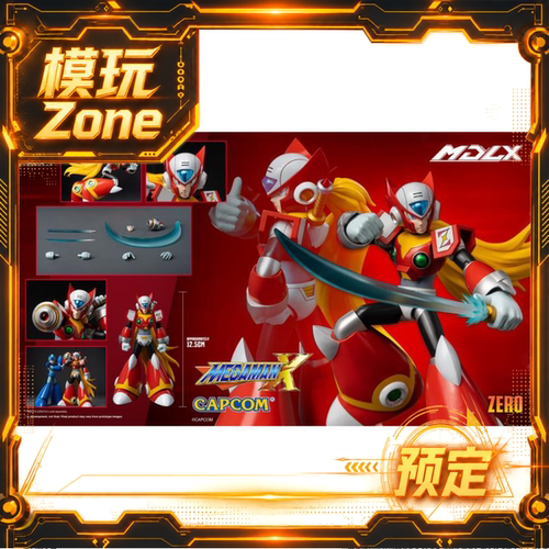 全款预定包邮 Threezero 3A MDLX 洛克人 zero 可动人偶 模型