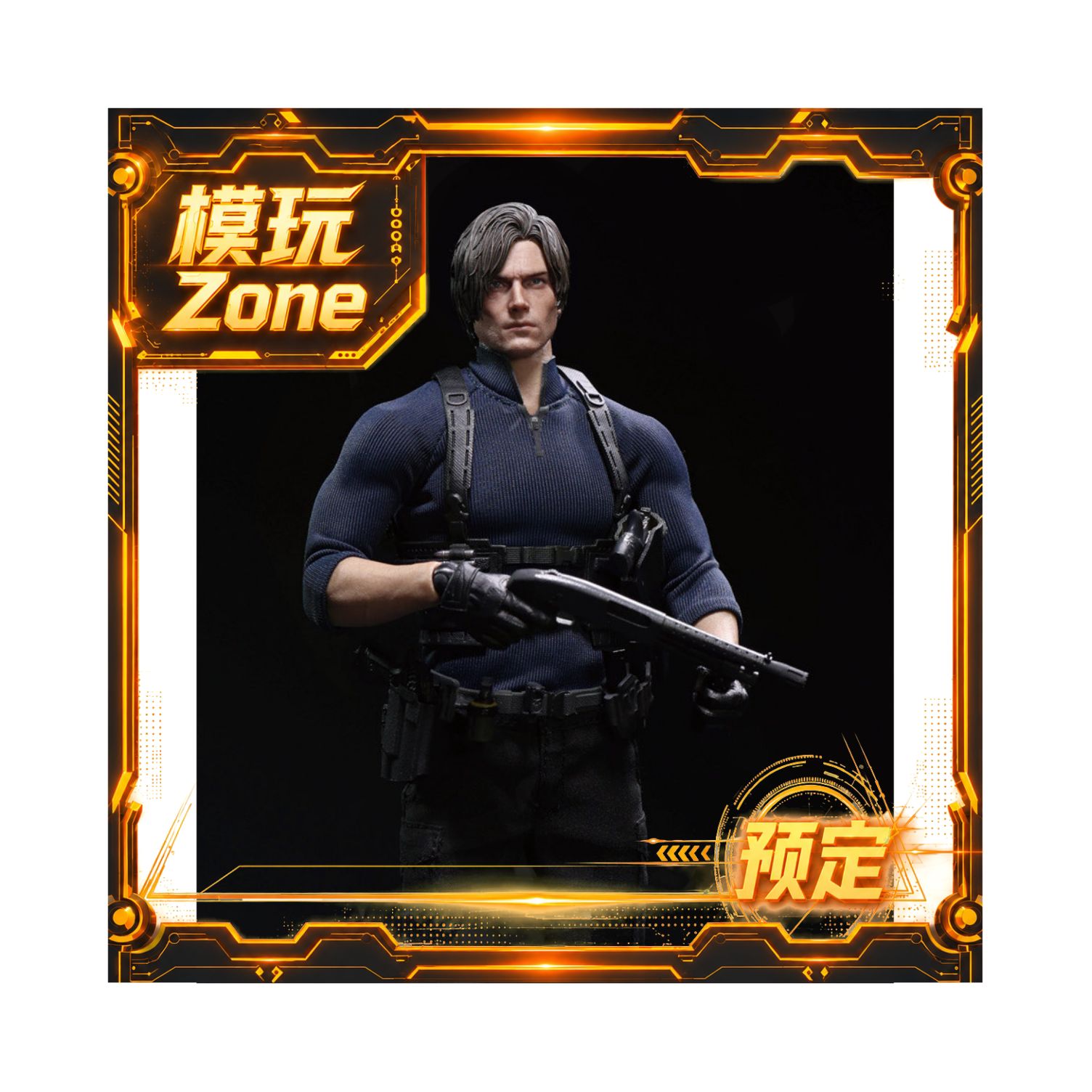 全款预定HOT PLAY HP002 生化危机 里昂 DSO探员 1/12 可动人偶