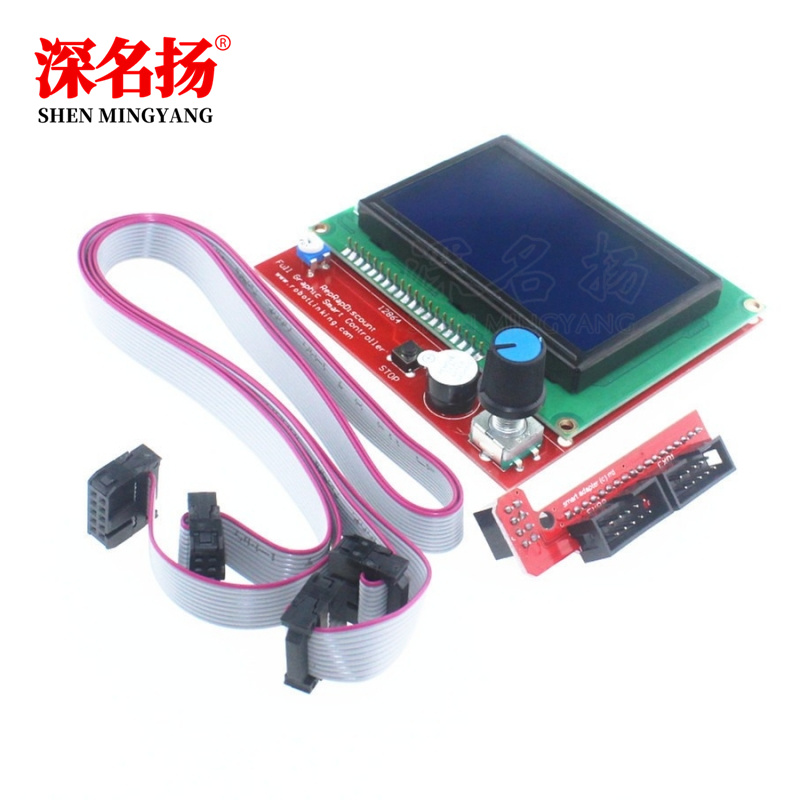 3d打印机配件LCD12864液晶控制屏1.4主板智能控制器屏带中文字库