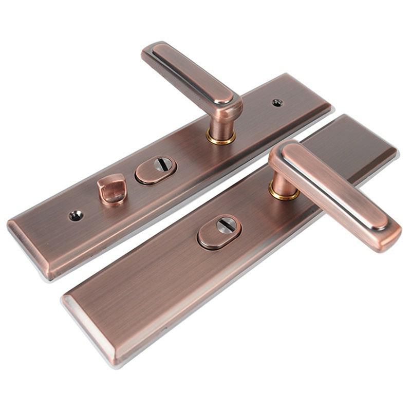 新款不锈钢防撬加宽防盗门把手替换步阳H铁面板手柄拉手牢固耐用1