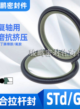 STd油缸轴用油封斯特封GSJ110/115/120/125/130/135*4.2/6.3/8.1