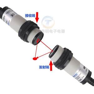 CNTD昌得感应传感器光电开关CGY18E-T5NA M18圆柱形对射型直流5米