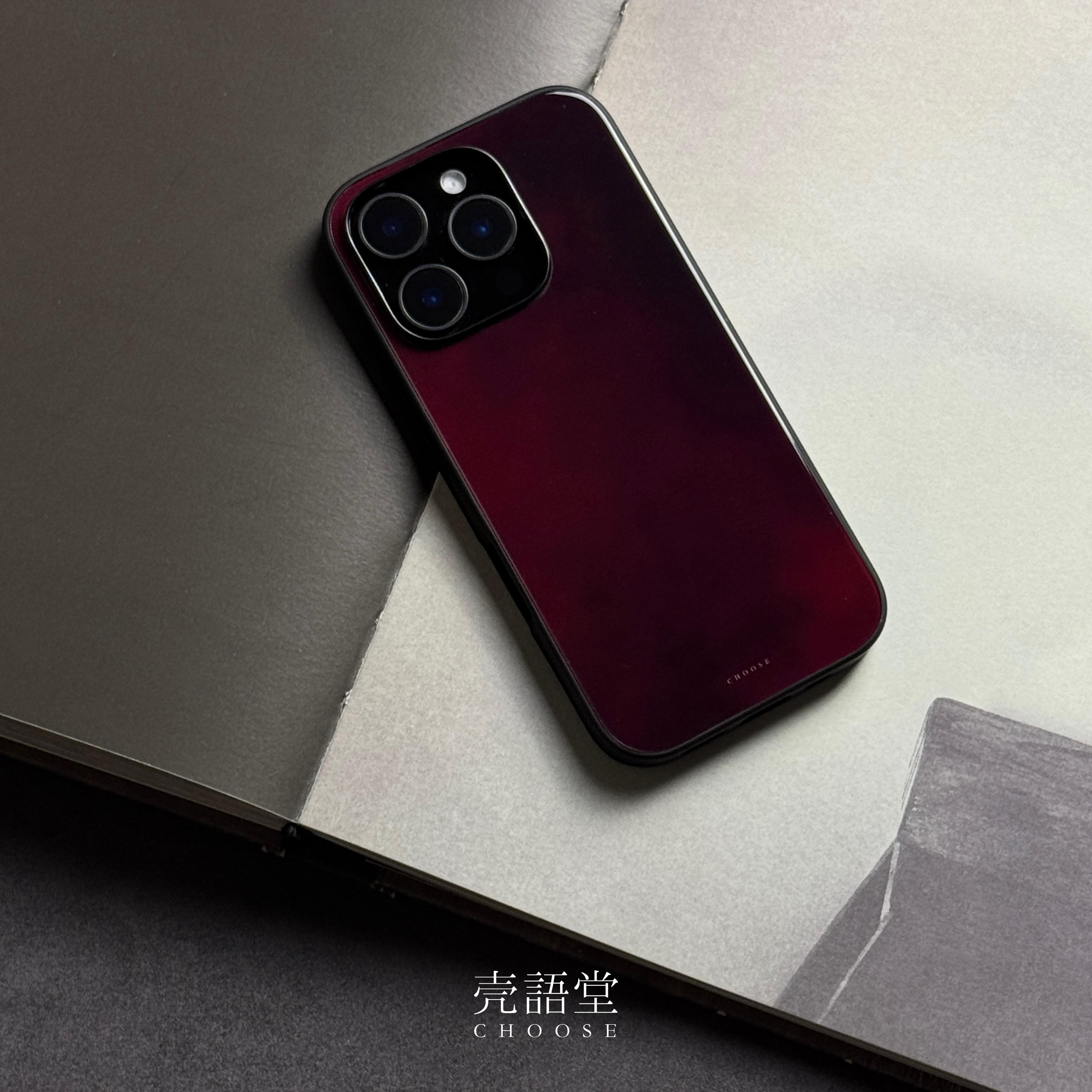 「霁红釉染」壳语堂新中式国风适用苹果iphone16Promax手机壳14Pro/13pro防滑华为安卓全包11高级感手机壳