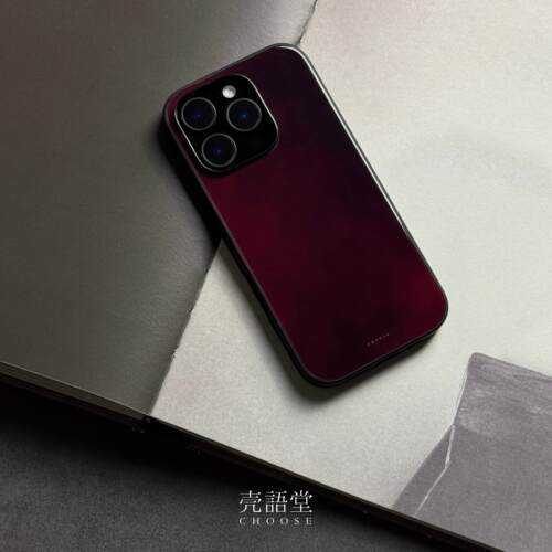 「霁红釉染」壳语堂新中式国风适用苹果iphone16Promax手机壳14Pro/13pro防滑华为安卓全包11高级感手机壳