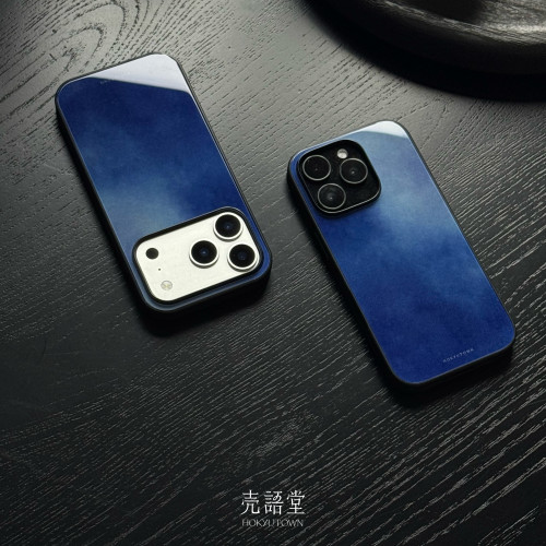 「绀宇挼蓝」壳语堂新中式适用苹果iphone17Promax手机壳16Pro/15pro防滑华为安卓全包玻璃高级感小众手机壳