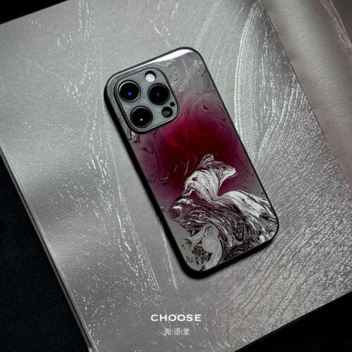 「渐残」壳语堂新中式适用iphone16pro苹果手机壳iphone13玻璃壳苹果14promax防滑全包手机壳苹果15pro