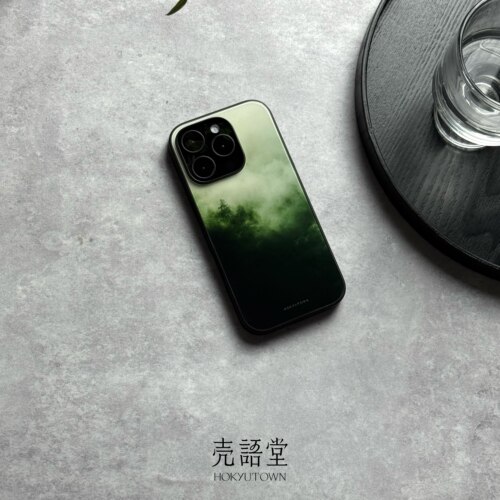 「雾萦青山」壳语堂新中式适用苹果iphone17Promax手机壳16Pro/15pro防滑华为安卓全包玻璃高级感小众手机壳