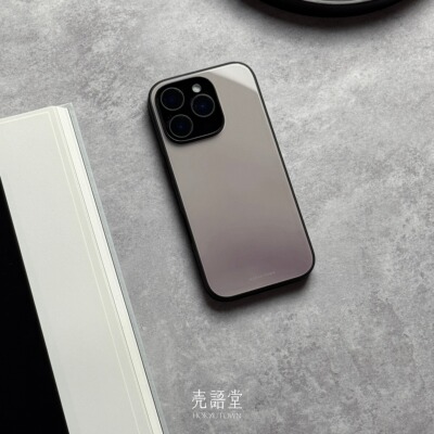 「缟羽紫烟」壳语堂新中式适用苹果iphone16Promax手机壳14Pro/13pro防滑华为安卓全包玻璃高级感小众手机壳