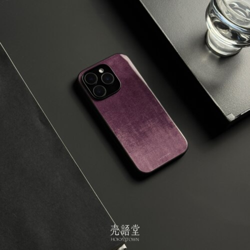 「芋紫豆蔻」壳语堂新中式适用苹果iphone16Promax手机壳14Pro/13pro防滑华为安卓全包玻璃高级感小众手机壳