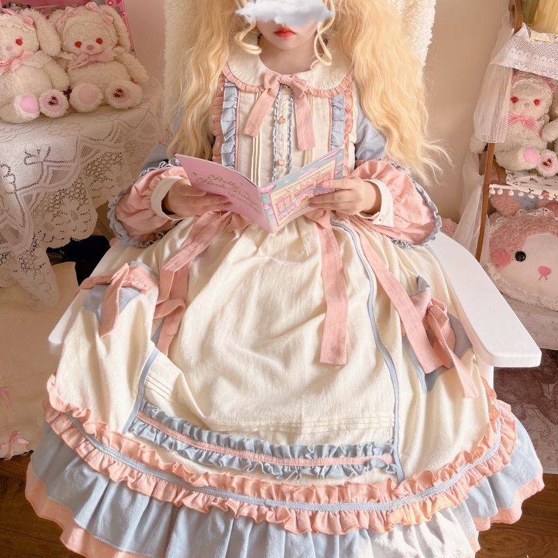 甜心泡芙大码lolita连衣裙