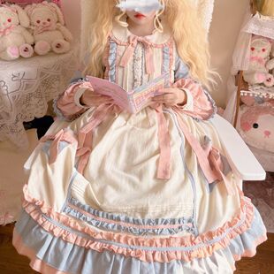 甜心泡芙大码lolita连衣裙原创洛丽塔op胖mm甜美可爱日常轻lo