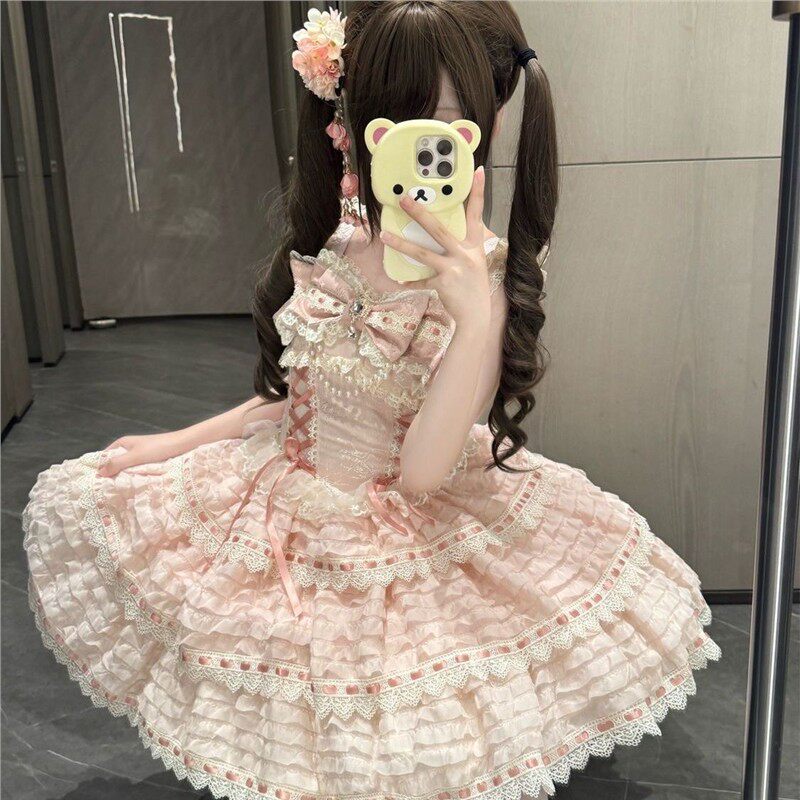花笺曲Lolita原创洛丽塔洋装jsk芭蕾日常连衣裙lolita生日礼服