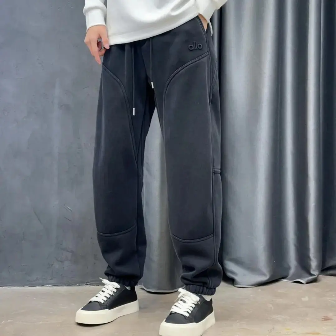 大朗型格男装秋冬复古做旧水洗男加厚加绒休闲卫裤微弹百搭束脚裤,男装,卫裤,淘宝优惠券,粉丝福利购,淘宝优惠卷