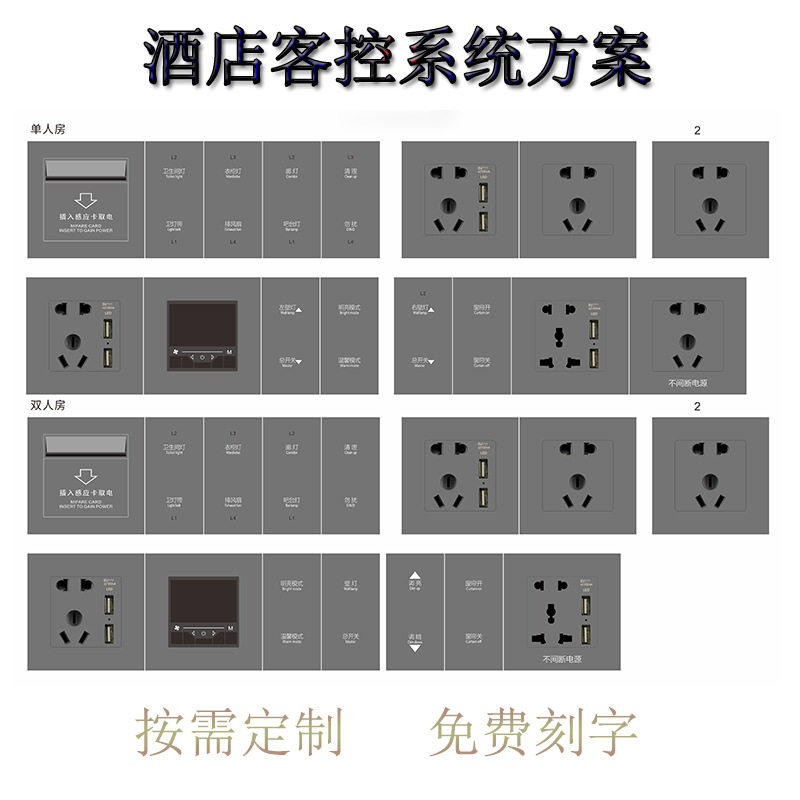 智慧酒店客房RCU智能控制方案