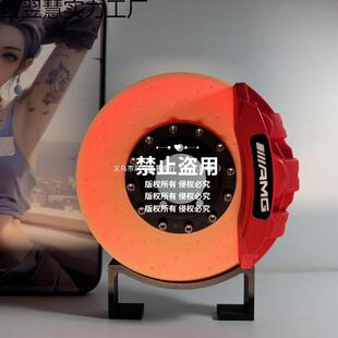新布雷博卡钳刹车盘模型创意桌面氛围灯气氛灯充电夜灯触摸式