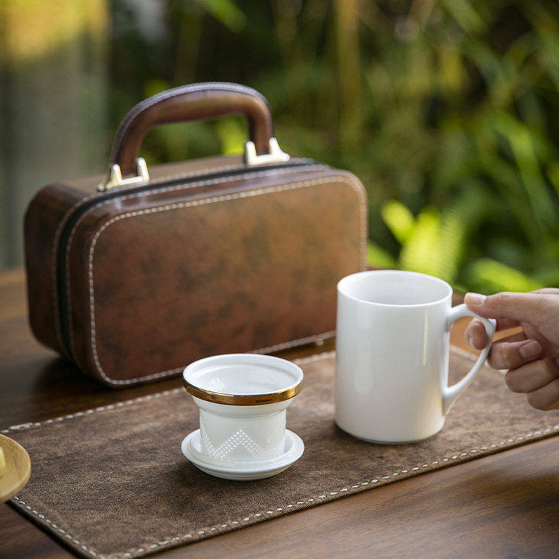 轻奢功夫旅行茶具便携式陶瓷茶杯套装户外商务伴手杯公司礼品,餐饮具,茶杯,淘宝优惠券,粉丝福利购,淘宝优惠卷