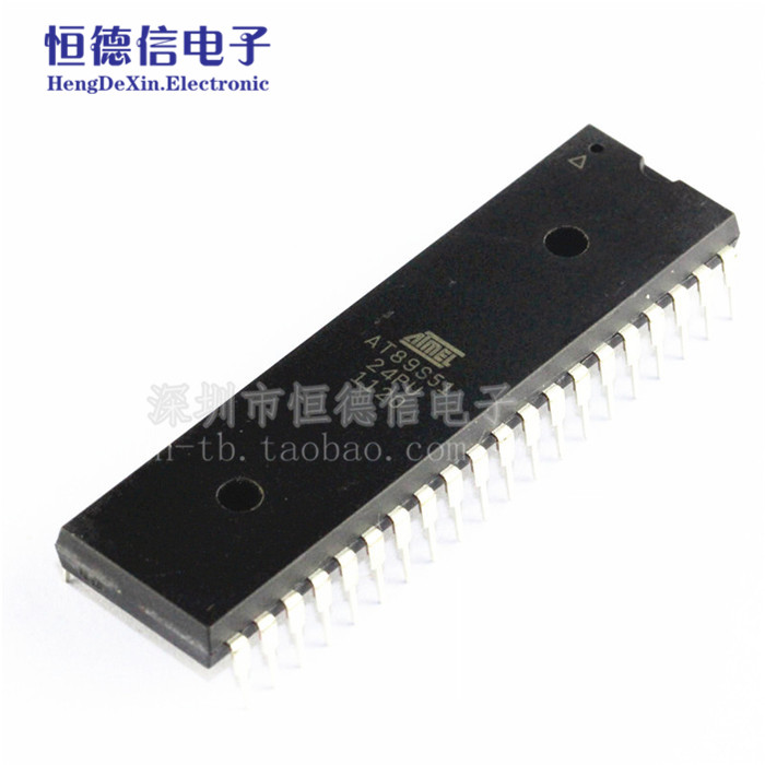 直插 AT89S51-24PU AT89S51 DIP-40 8位 微控制器