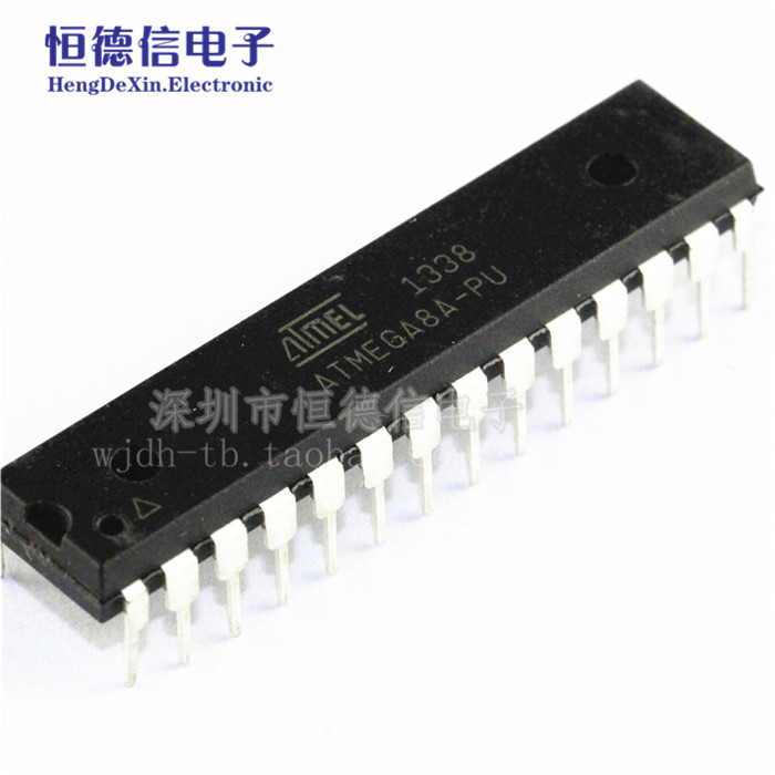 直插 全新原装 ATMEGA8A-PU AVR单片机/8K闪存微控制器 DIP-28