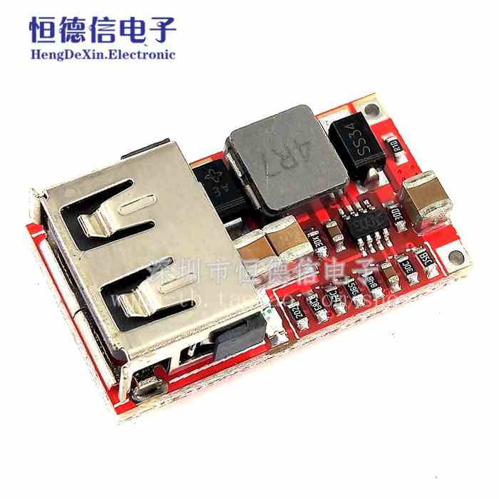 效率97.5% DC-DC降压模块 6-24V12V24V转5V3A 车载 USB手机充电器