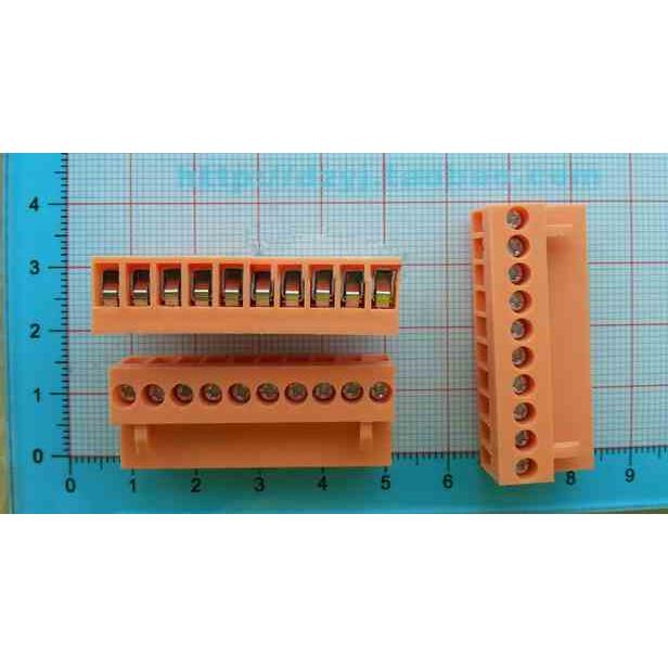 仅插头 HT3.96 10P 10位 拔插式接线端子 接插件 间距3.96MM 10个