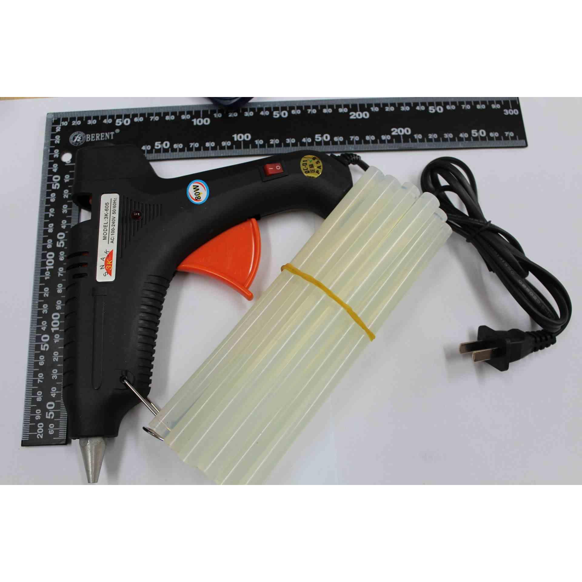 胶枪 胶条 60W黑色胶枪 热熔胶枪 热胶枪 送10根胶棒