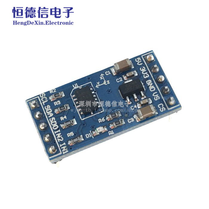 新款 ADXL345 IIC /SPI 数字式 倾角传感器 加速度模块
