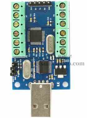 USB接口10路通道 12Bit位AD采样 数据采集 STM32 UART通信ADC模块