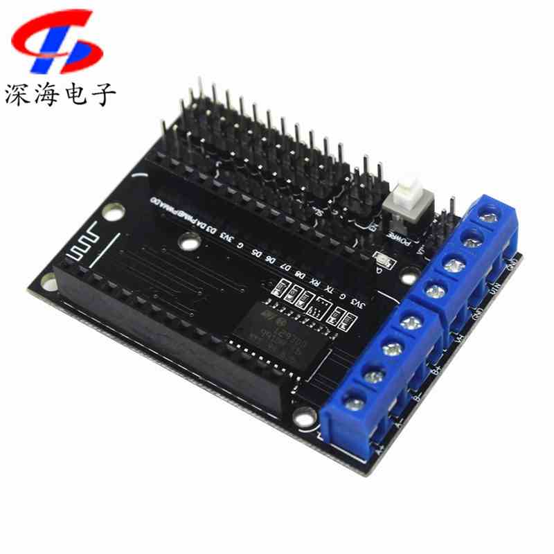 ESP8266 WiFi遥控智能小车电机驱动扩展板L293D ESP12E Lua物联网