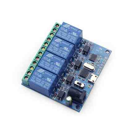 4型 四路 4路 USB继电器模块 USB智能控制开关 USB电脑开关