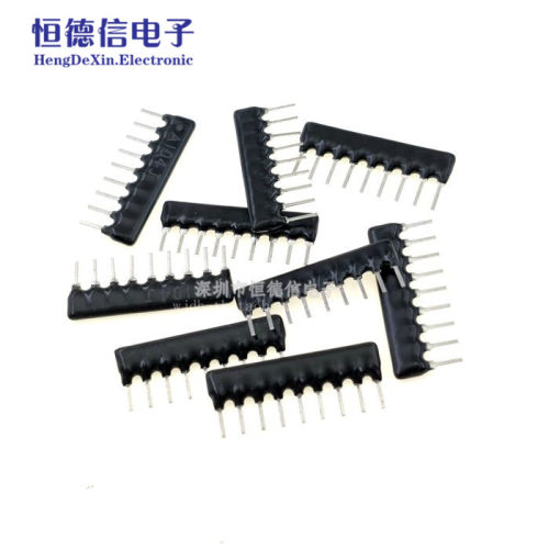 直插排阻 A09-102JP A102J 1K 9脚排阻 2.54MM间距 一包（200个）