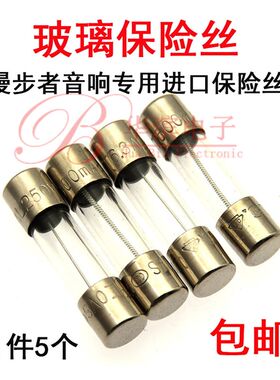 进口玻璃保险丝管 T250MAL250V T500mA 5X20mm 漫步者音响专用
