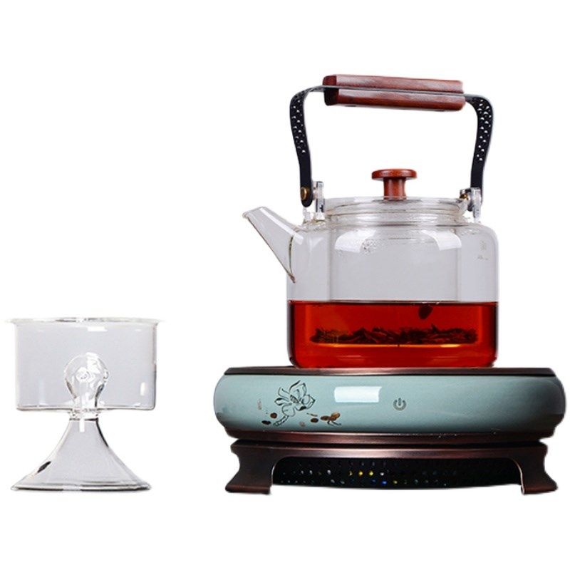 快速发货煮茶壶陶瓷煮茶炉t烧水家用电陶炉耐高温玻璃蒸汽泡茶壶