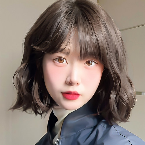 快速发货假发女短发新款lotlita慵懒短卷发羊毛卷假发套水波纹仿