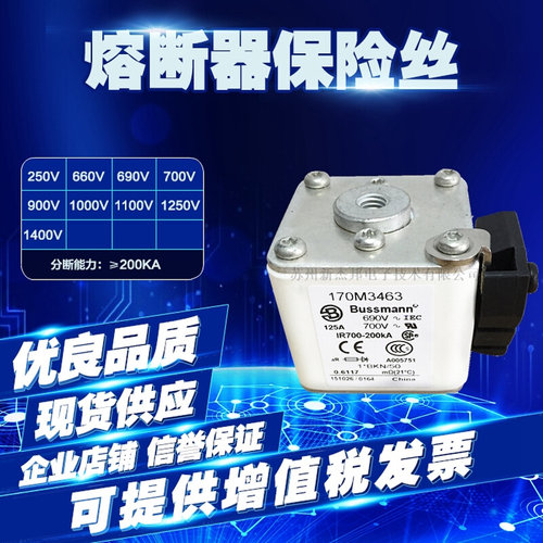 全新巴斯曼快速熔断器170M3442 170M3443 170M3444 170M3445