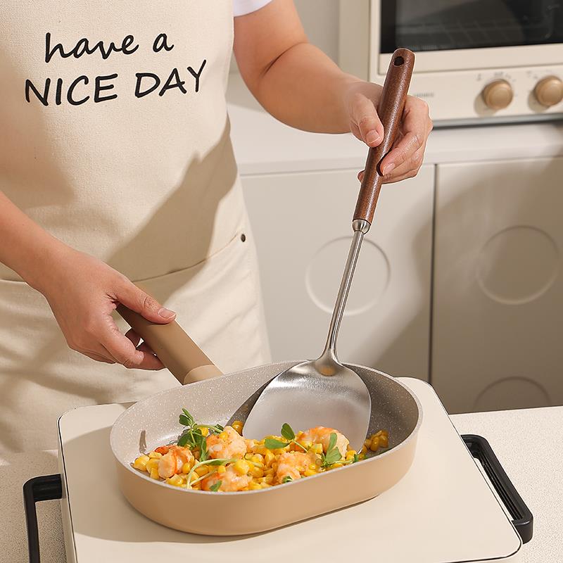 304不锈钢铲炒菜汤铲子菇铲家蘑用厨房漏勺锅cookzone勺大号盛汤