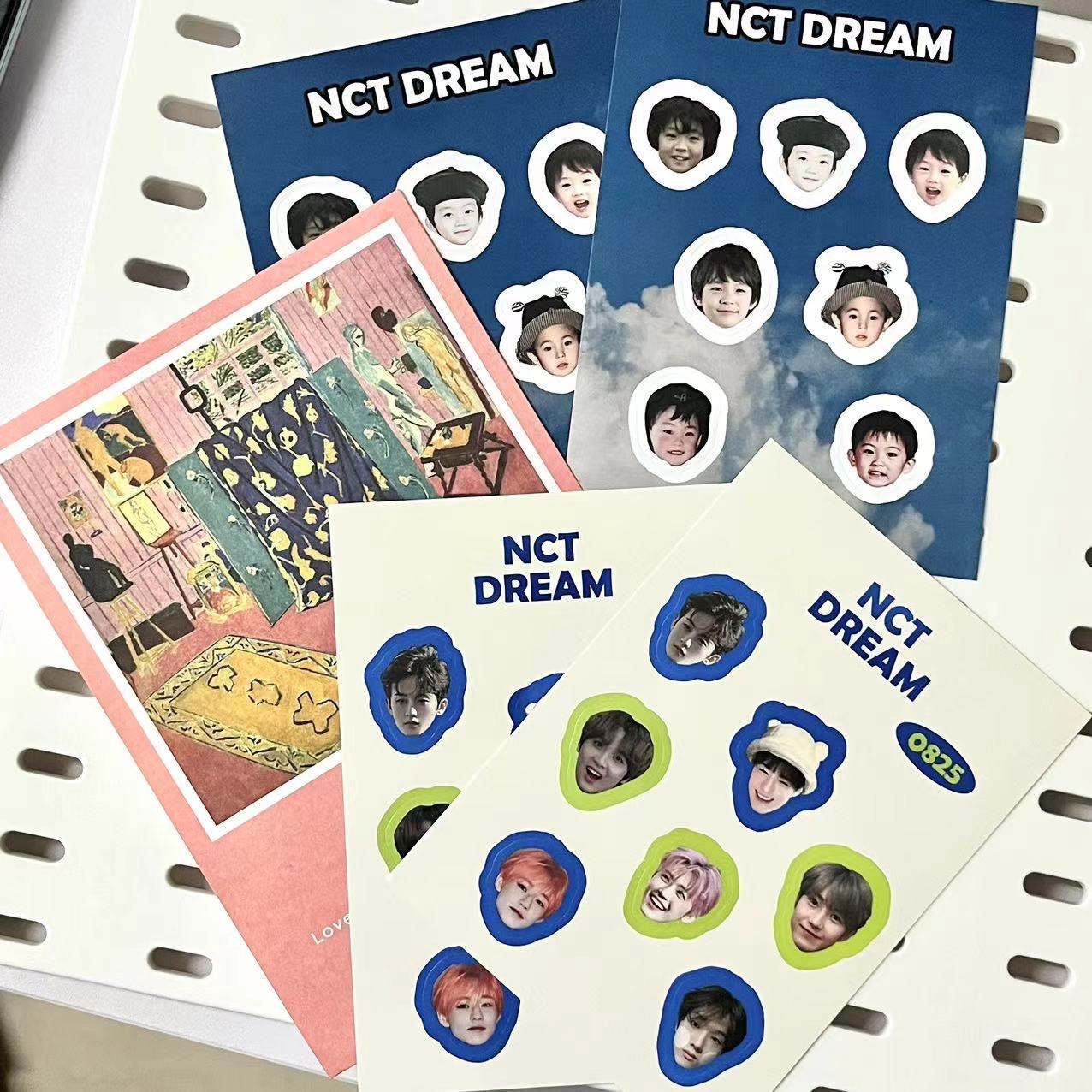 新款韩团NCT DREAM大头贴贴纸应援周边创意周边笔记本手账素材