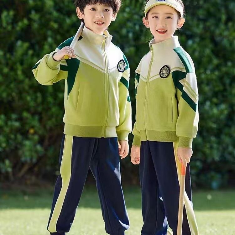 幼儿园园服纯棉春秋装英伦风小学生校服秋季班服运动会套装两件套图片