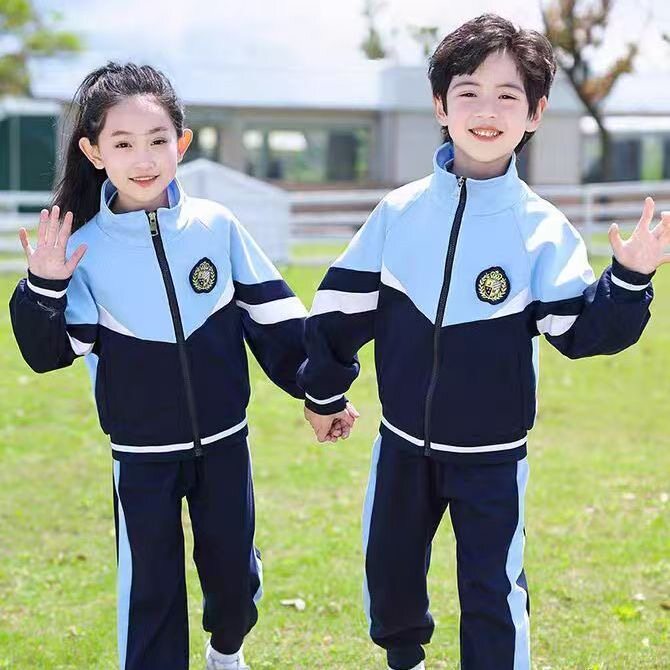 幼儿园园服纯棉春秋装英伦风小学生校服秋季班服运动会套装两件套图片