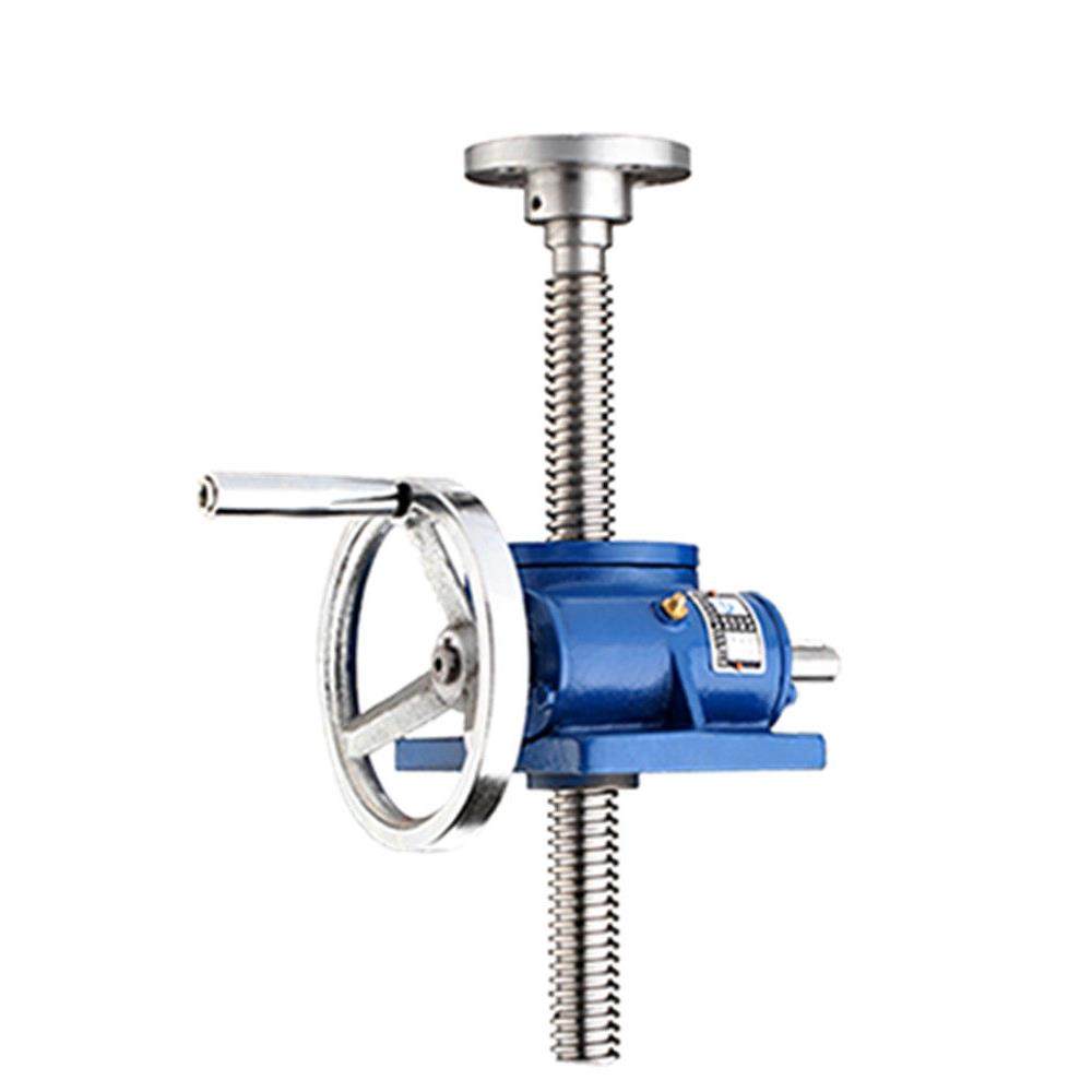 swl固定升降平台电动升降机丝杆手摇螺旋小型螺杆提升机联动蜗轮