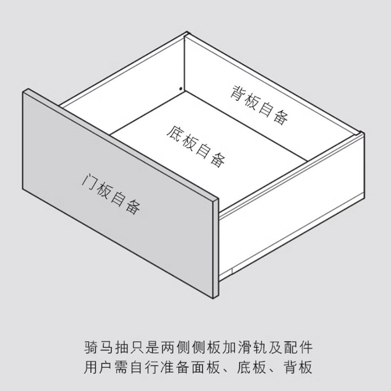 blum百隆抽屉方杆内高抽调味组合套装骑马抽全拉阻尼缓冲托底导轨