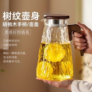 精选捷安玺冷水壶家用大容量耐高温玻璃加厚凉水壶水杯套装扎壶凉