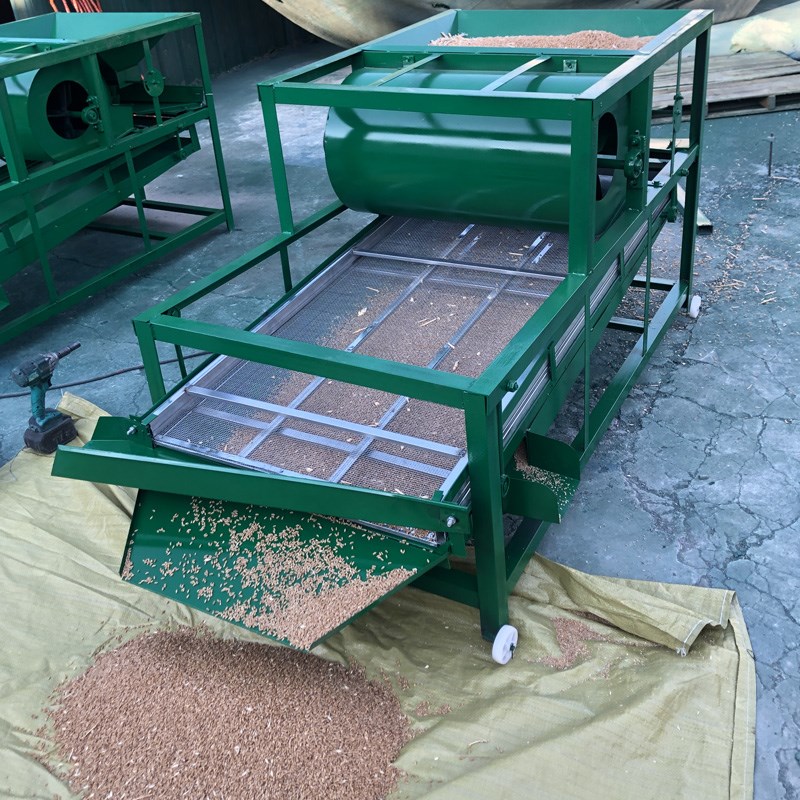 玉米小麦水稻高粱黄豆粮食筛选机小型家用风选机振动筛药材清选机
