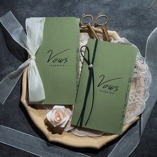 精选誓言卡婚礼宣誓宣言对折手本结婚新娘高级告白发言书父母致辞