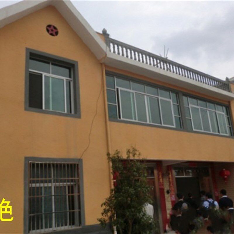 外墙丙烯酸乳胶漆土黄色咖啡色深黄色棕色巧克力色修补翻新庙宇